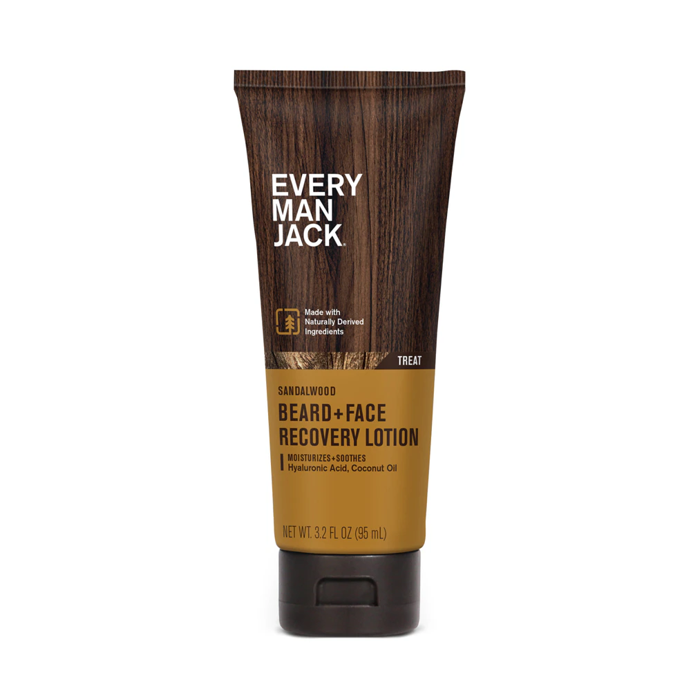Every Man Jack Beard + Face Lotion Sandalwood -- 3.2 fl oz