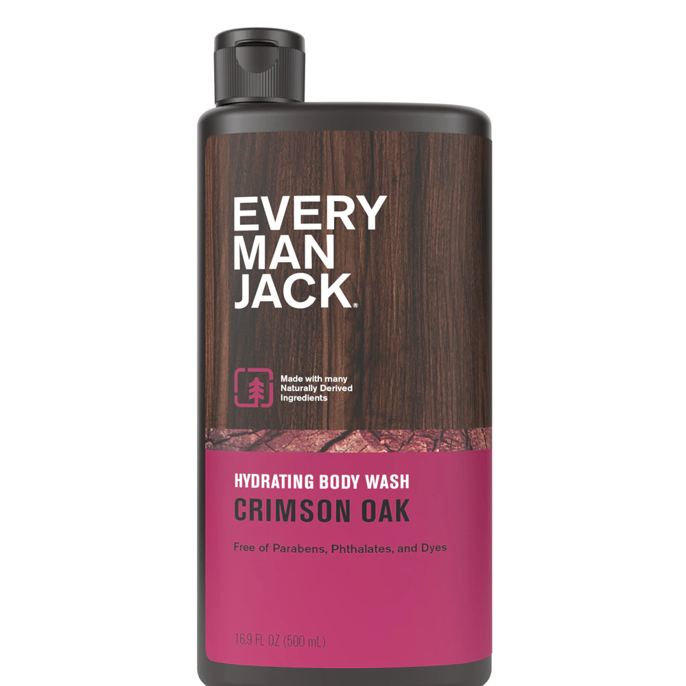 Every Man Jack Body Wash and Shower Gel - Crimson Oak -- 16.9 fl oz
