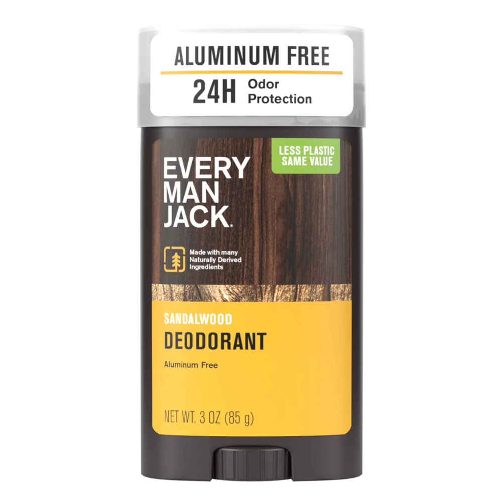 Every Man Jack Deodorant Aluminum Free - Sandalwood -- 3 oz