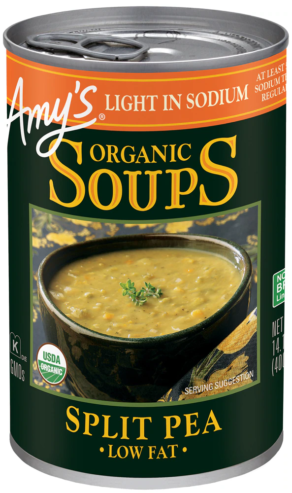 Amy's Organic Soup Light in Sodium Split Pea -- 14.1 fl oz