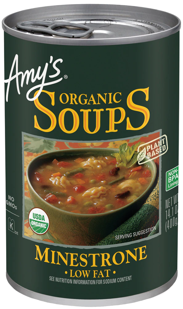Amy's Organic Soup Low Fat Minestrone -- 14.1 fl oz