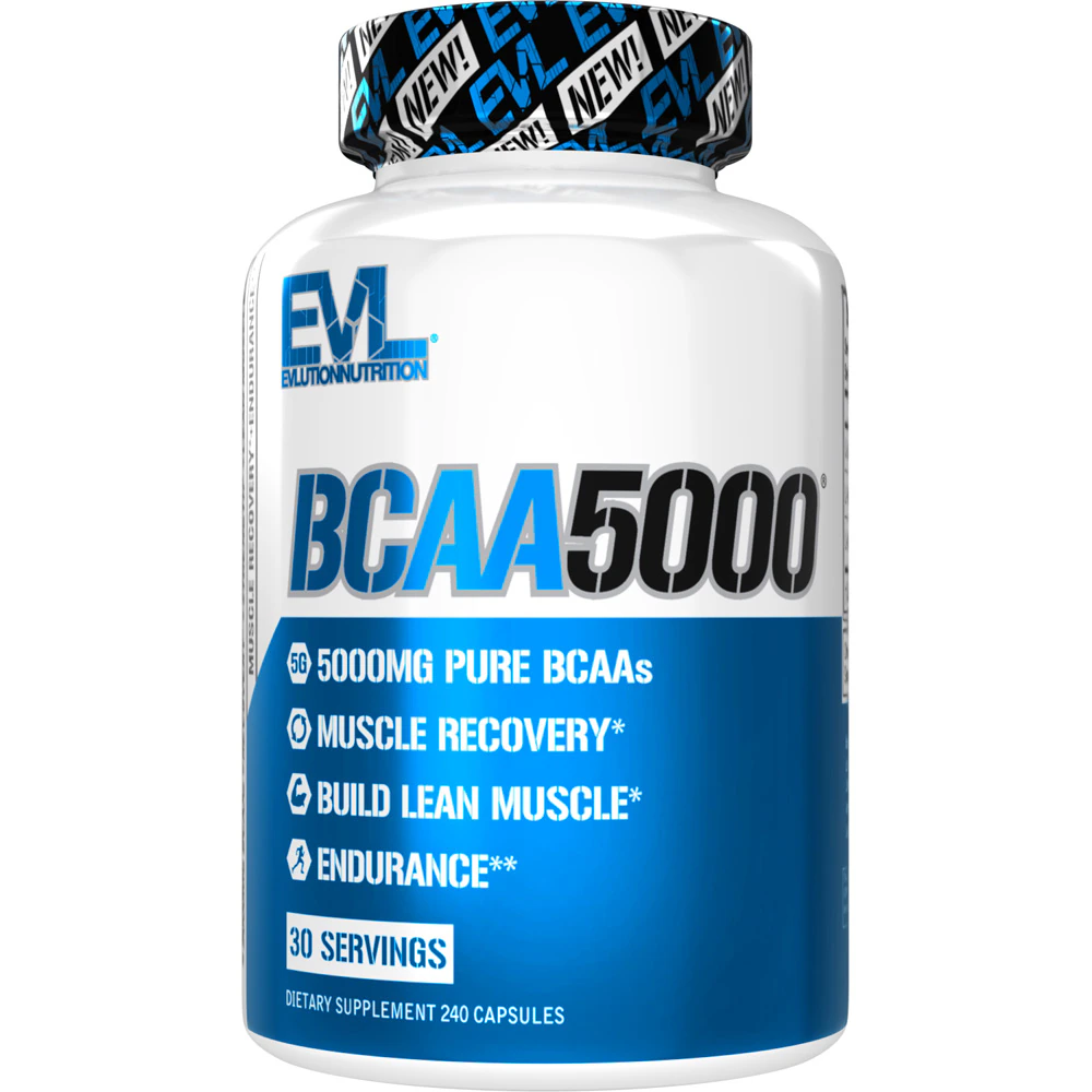 Evlution Nutrition BCAA5000 -- 240 Capsules