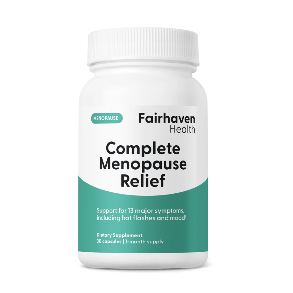 Fairhaven Health Complete Menopause Relief - Support for 13 Major Symptoms-Including Hot Flashes and Mood -- 30 Capsules