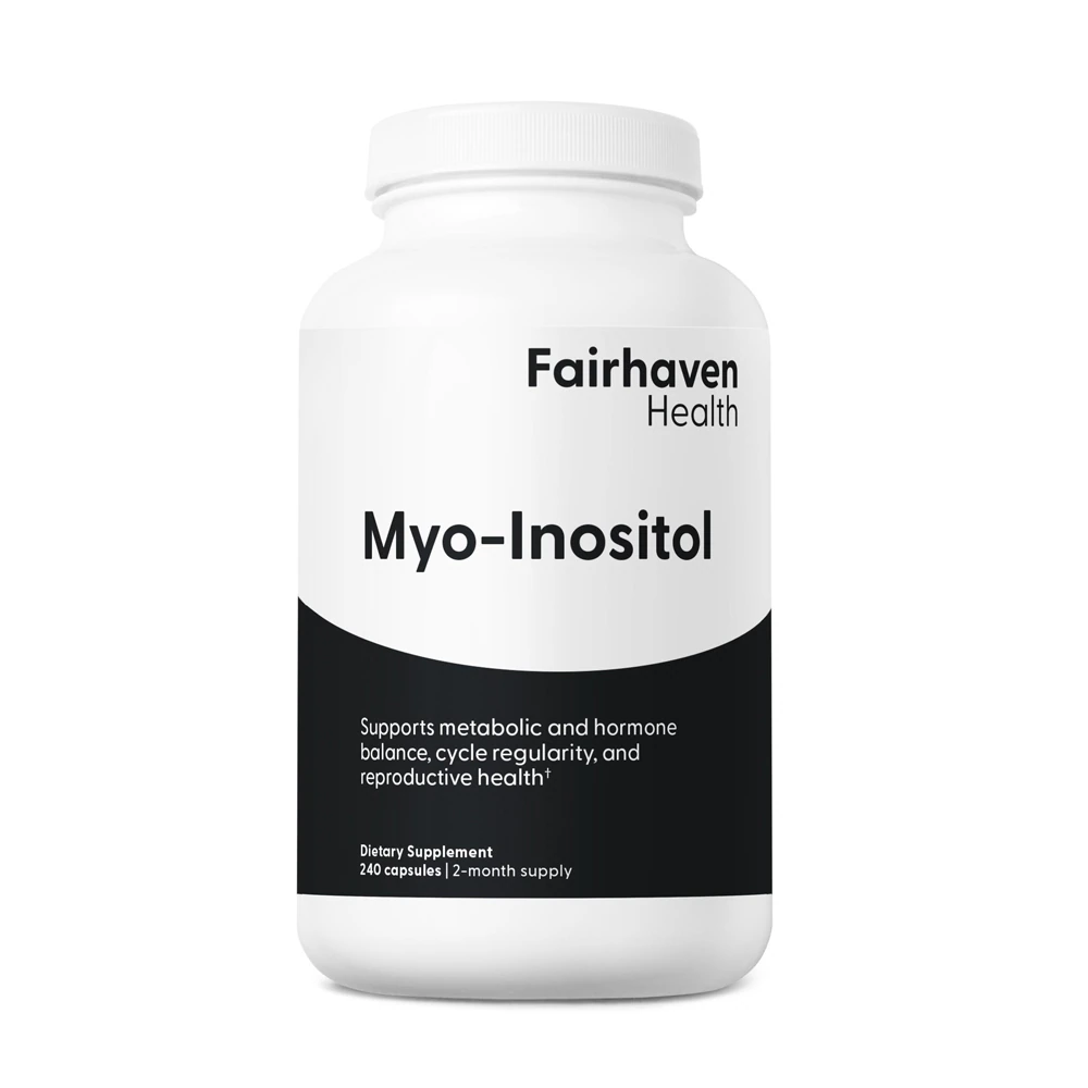 Fairhaven Health Myo-Inositol - Supports Metabolic Balance, Cycle Regularity & Egg Quality -- 240 Capsules