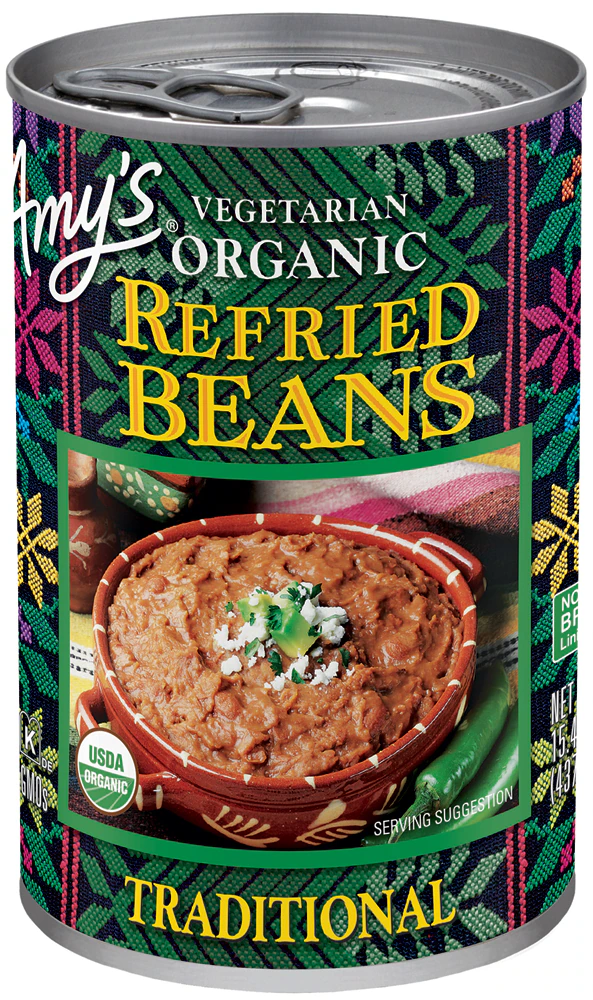 Amy's Organic Vegetarian Refried Beans Traditional -- 15.4 oz