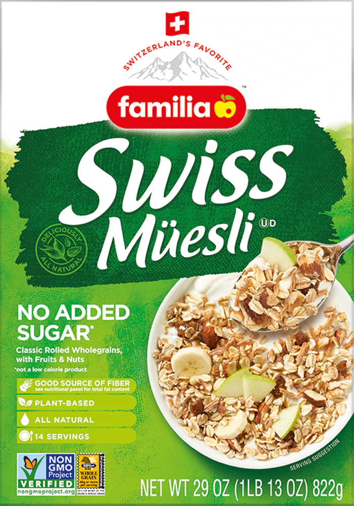 Familia Non-GMO All Natural No Sugar Added Swiss Muesli -- 29 oz