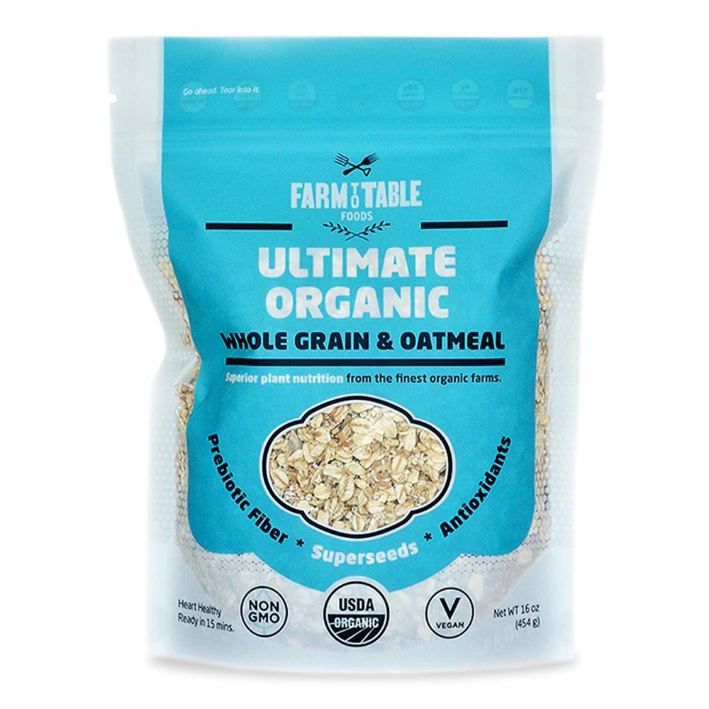Farm To Table Ultimate Organic Whole Grain & Oatmeal -- 16 oz