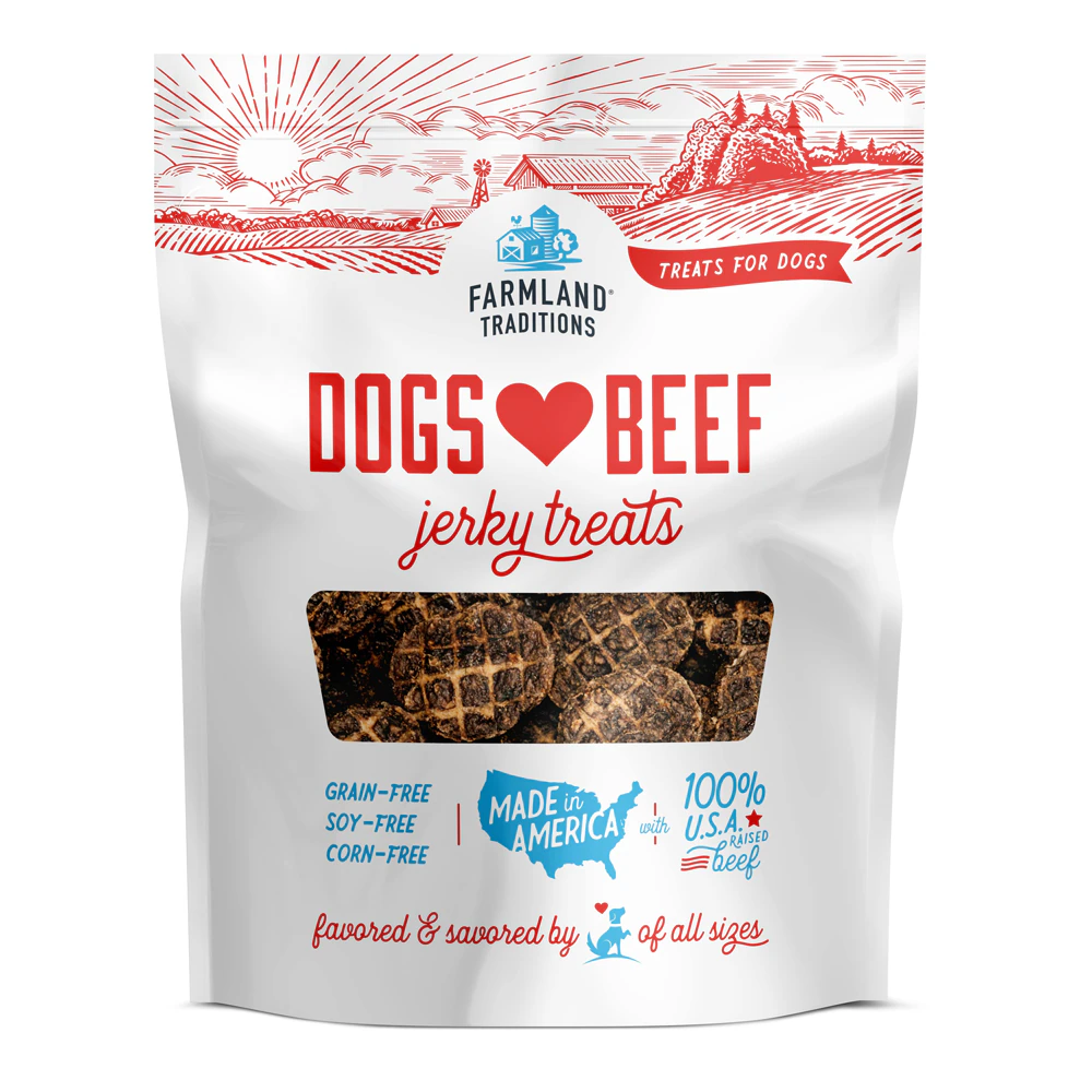 Farmland Traditions Dogs Love Jerky Treats Beef -- 13.5 oz