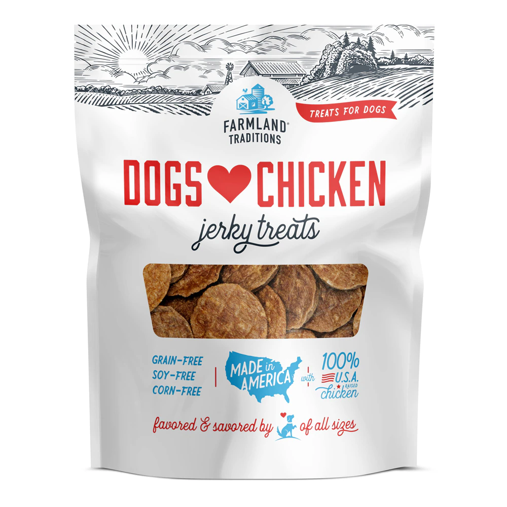 Farmland Traditions Dogs Love Jerky Treats Chicken -- 16 oz