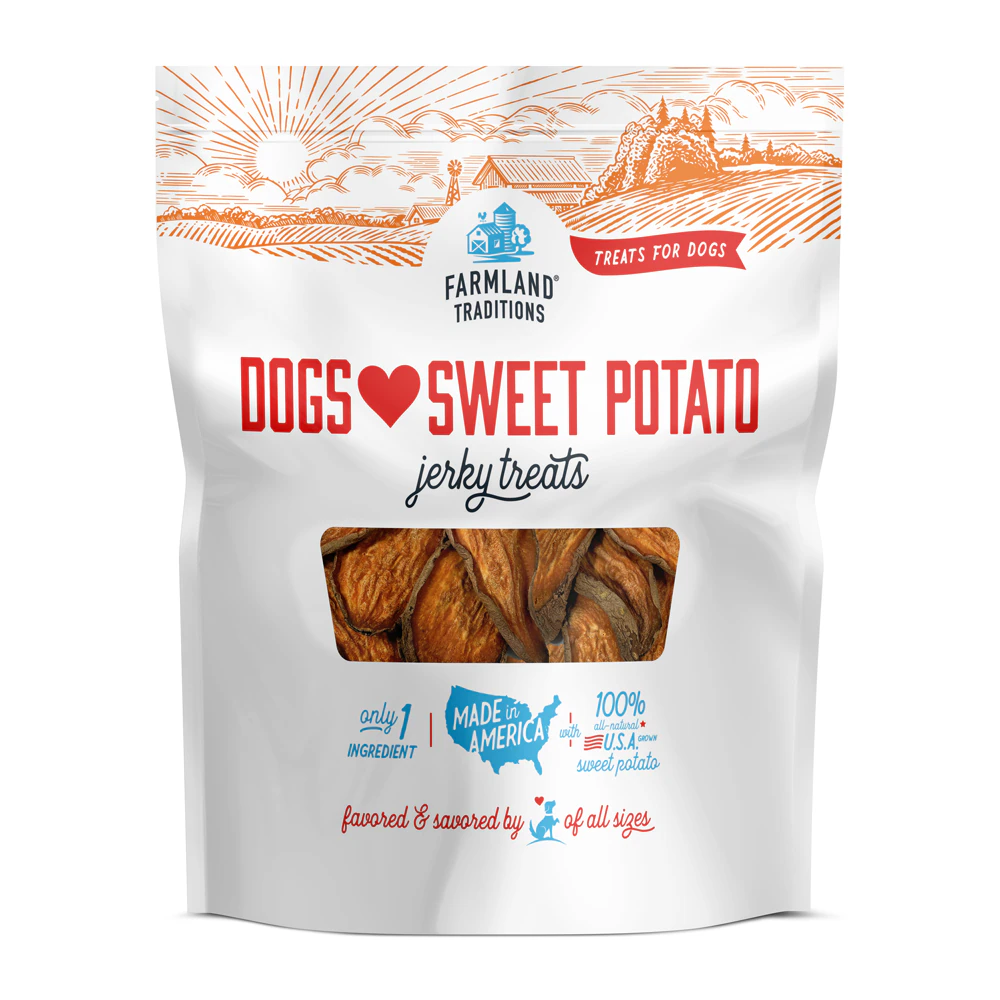Farmland Traditions Dogs Love Jerky Treats Sliced Sweet Potato -- 16 oz