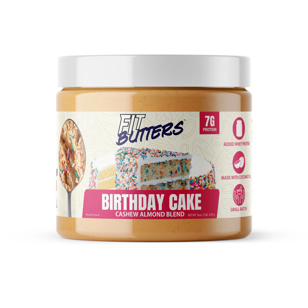 Fit Butters Cashew Almond Butter Birthday Cake -- 16 oz