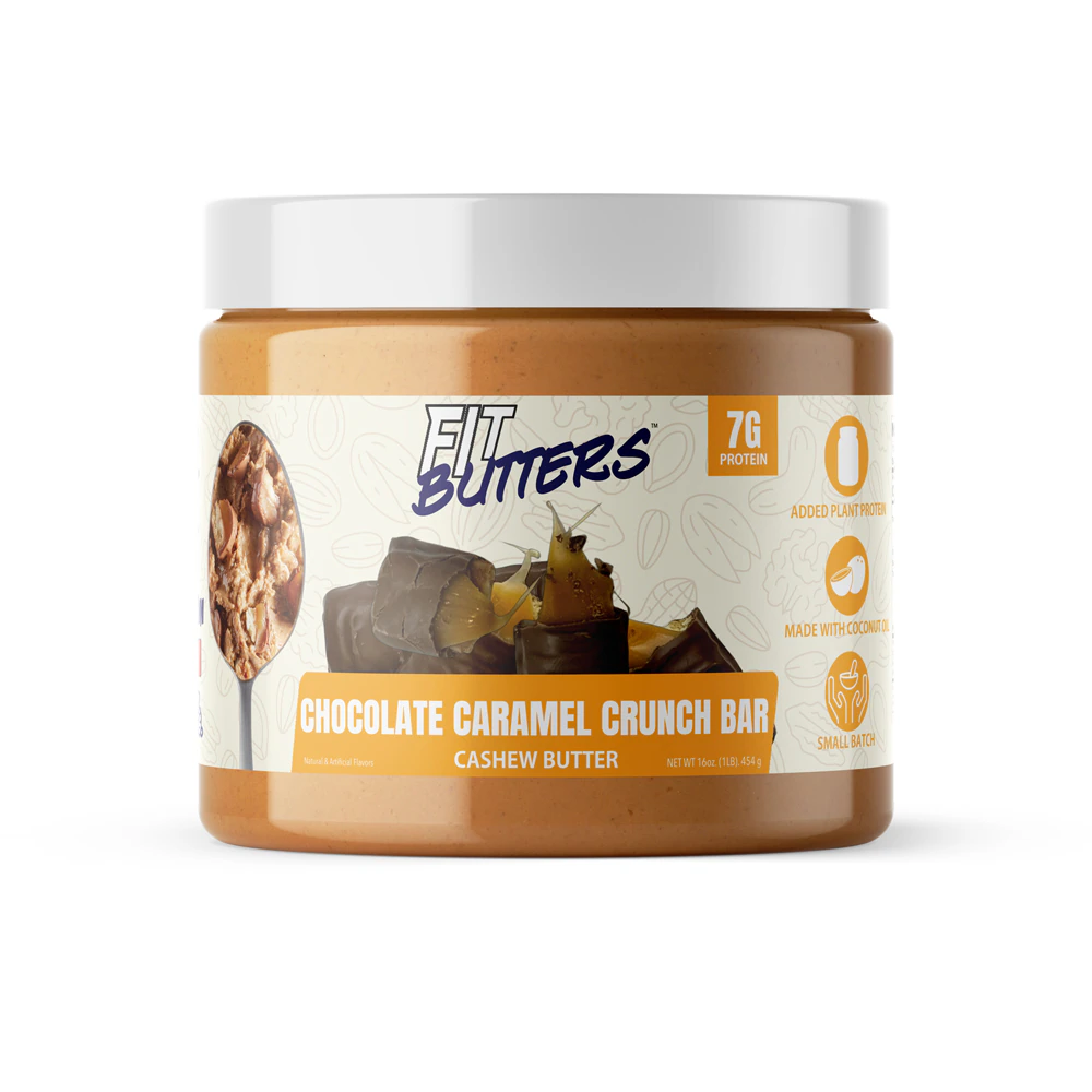 Fit Butters Cashew Butter Chocolate Caramel Crunch Bar -- 16 oz