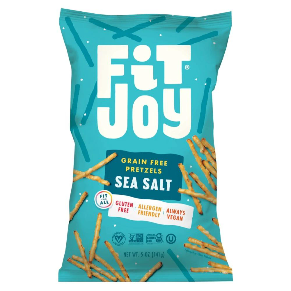 FitJoy Grain Free Pretzel Sticks Sea Salt -- 5 oz