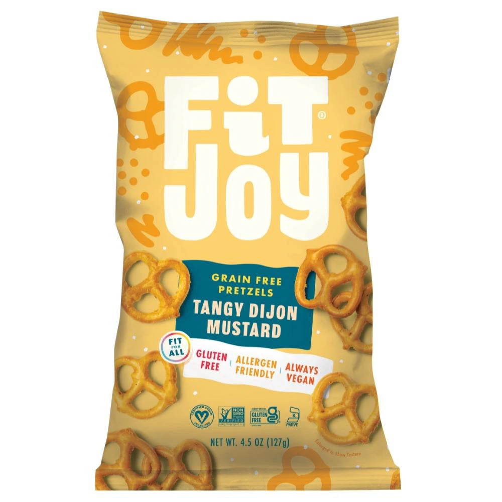 FitJoy Grain Free Pretzels Tangy Dijon Mustard -- 4.5 oz