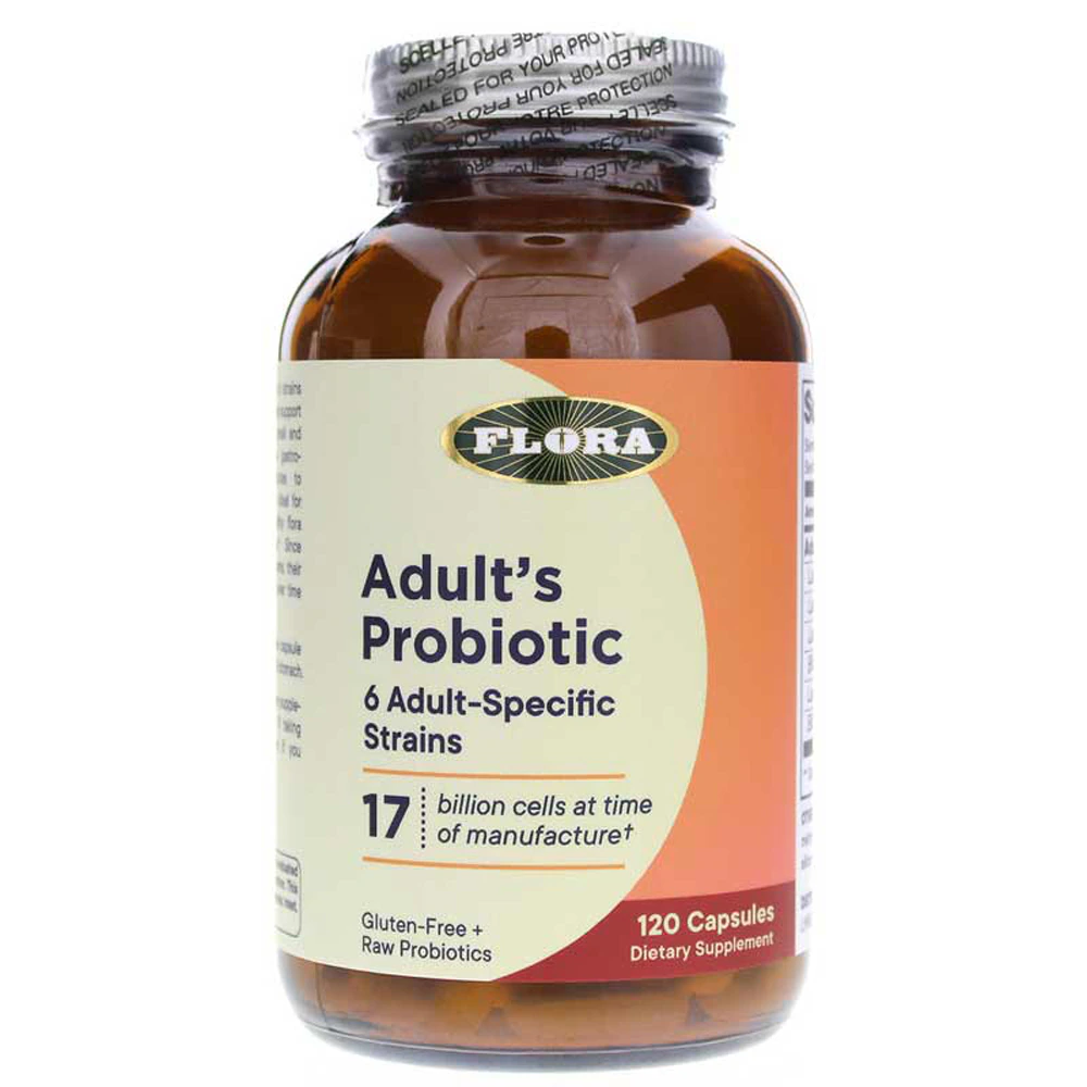 Flora Flora Aldut Probiotic -- 17 billion cells - 120 Vegetarian Capsules