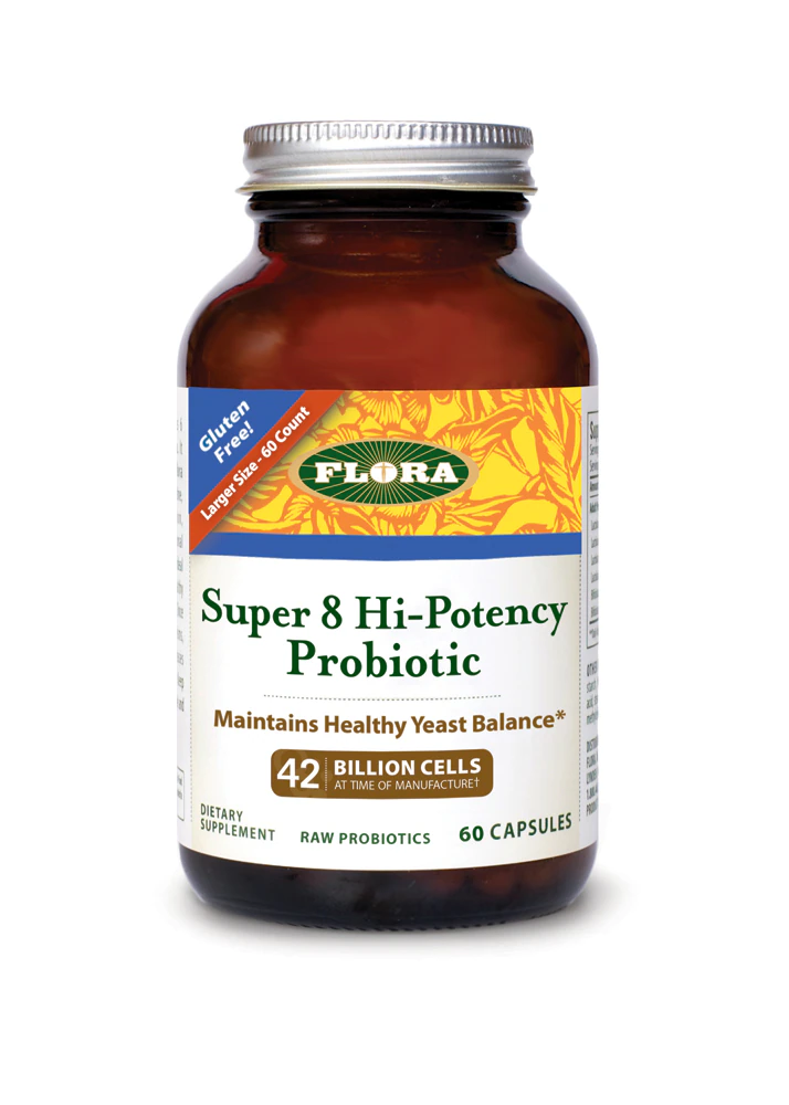 Flora Udo's Choice? Super 8 Hi-Potency Probiotic -- 42 billion cells - 60 Capsules