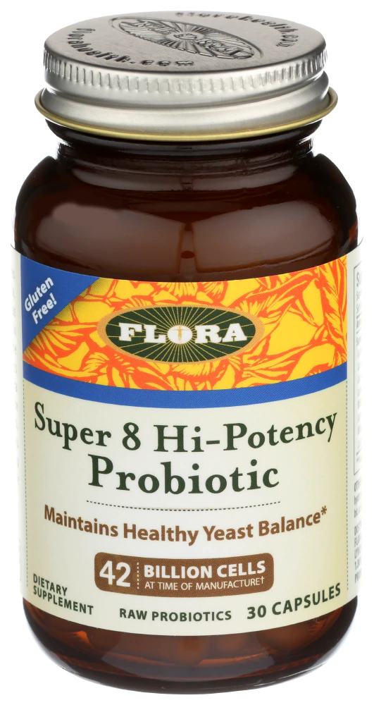 Flora Udo's Choice Super 8 Hi-Potency Probiotic -- 42 billion cells - 30 Capsules