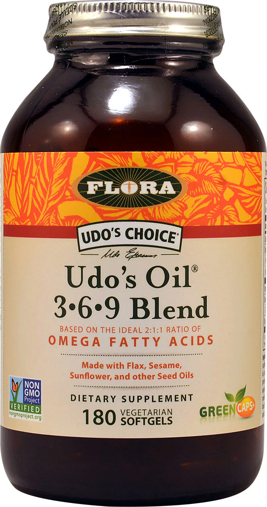 Flora Udo's Choice? Udo's Oil? 3-6-9 Blend -- 180 Vegetarian Softgels