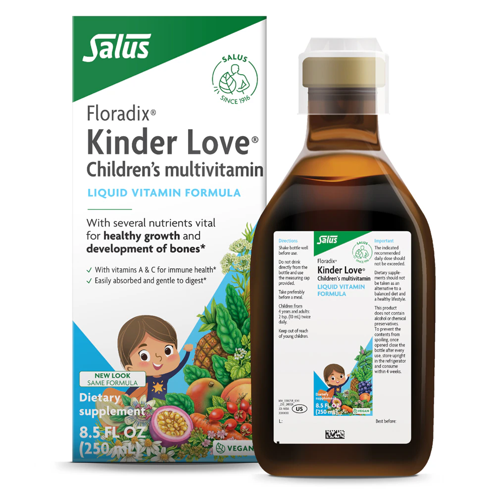 Floradix Kinder Love Children's Liquid Multivitamin Gluten-Free -- 8.5 fl oz