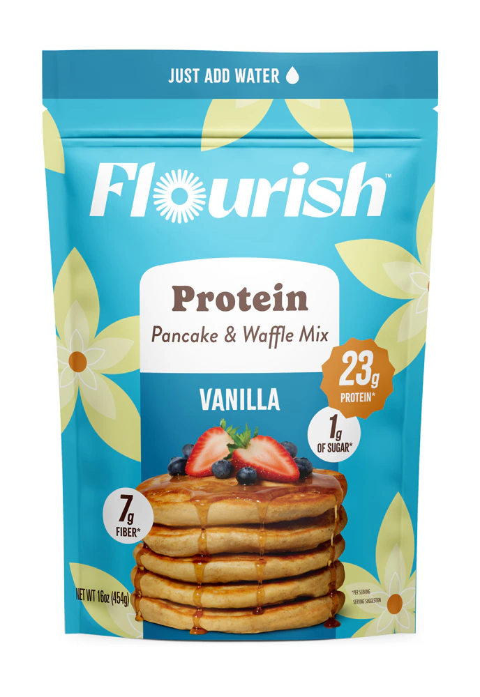 Flourish Protein Pancake Mix Vanilla -- 16 oz