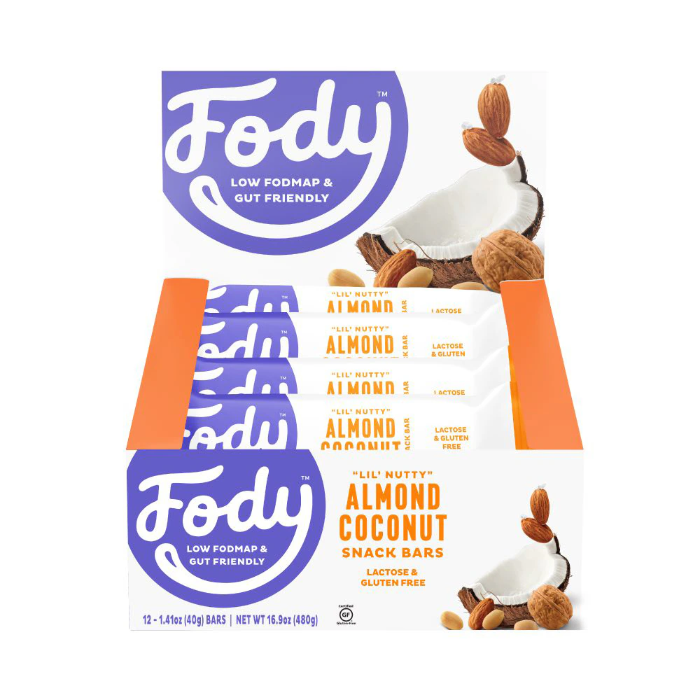 Fody Foods Low Fodmap Bars Almond Coconut -- 12 Bars