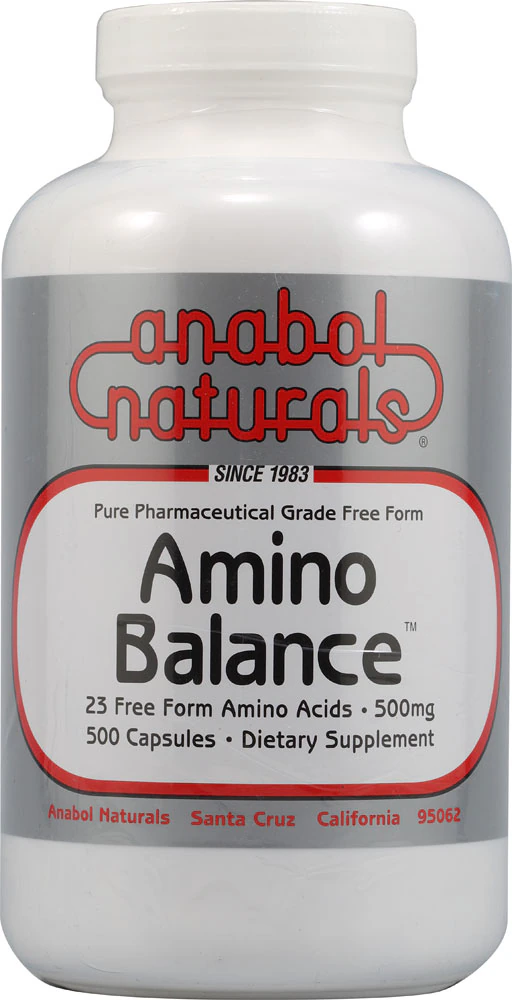 AnabolNaturals Amino Balance -- 500 mg - 500 Capsules