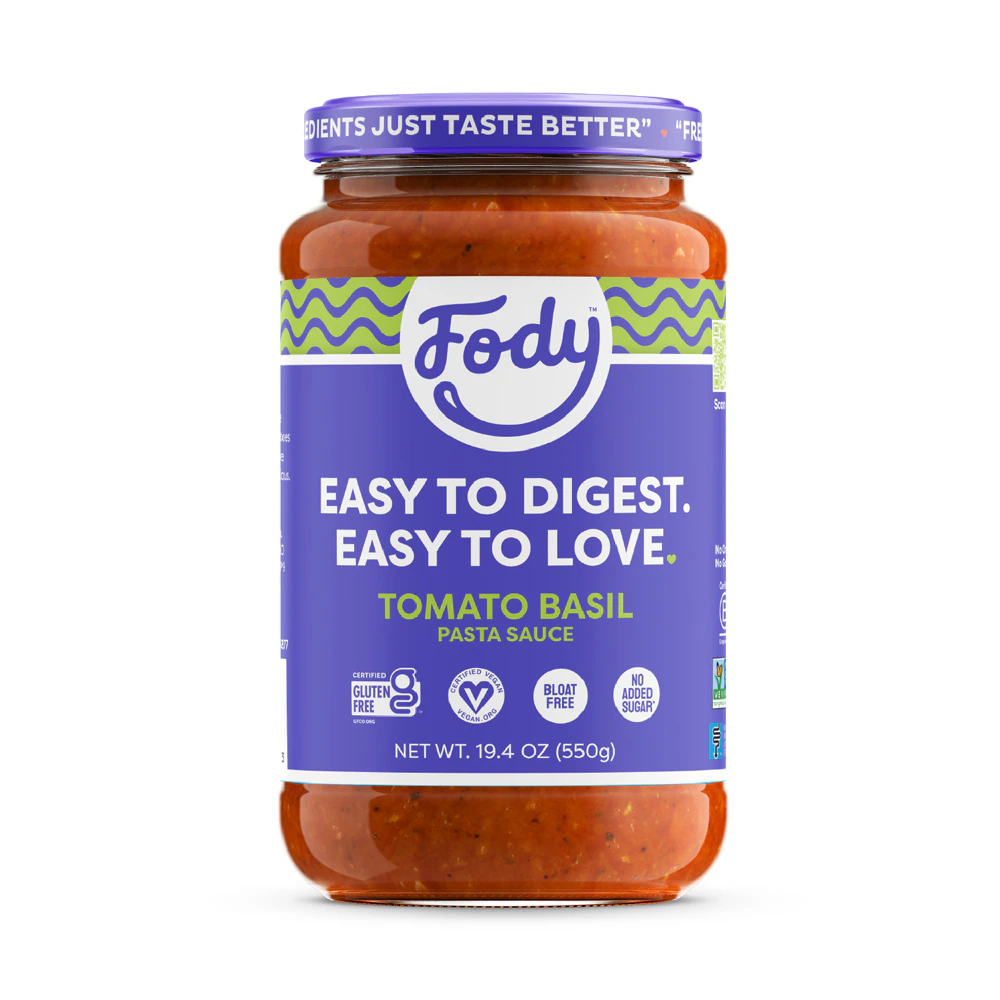 Fody Foods Pasta Sauce Low Fodmap Tomato Basil -- 19.4 oz