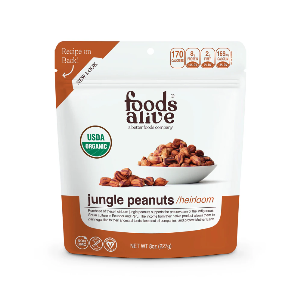 Foods Alive Organic Jungle Peanuts - Heirloom -- 8 oz