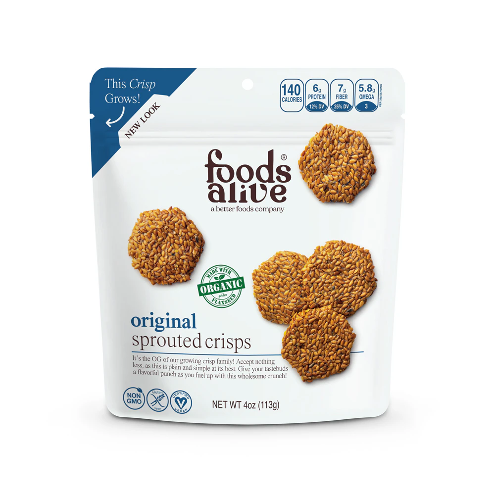Foods Alive Organic Sprouted Crisps Original -- 4 oz