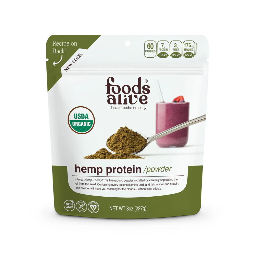 Foods Alive Organic Superfoods Hemp Protein Powder Raw -- 8 oz