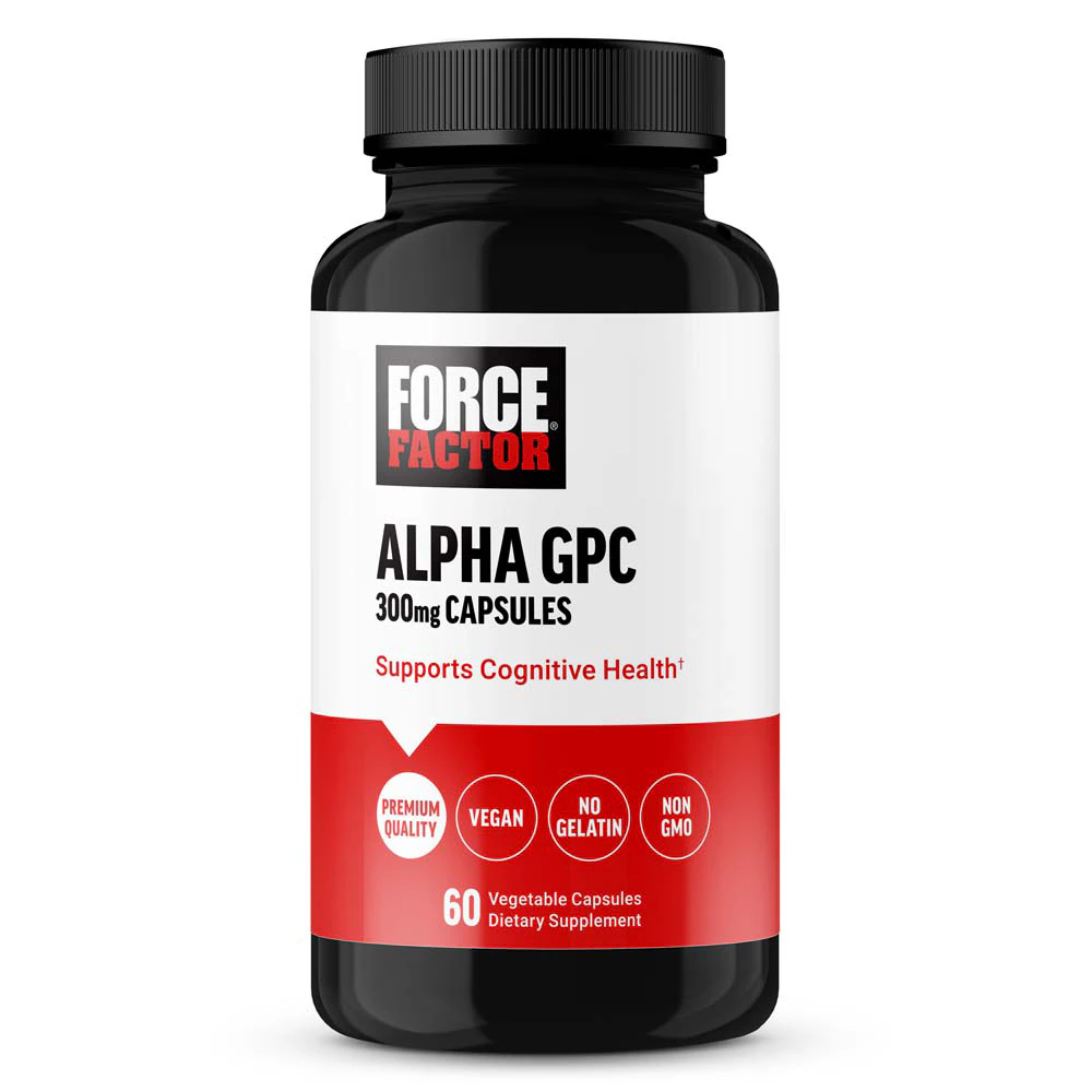 Force Factor Alpha GPC -- 300 mg - 60 Vegetable Capsules