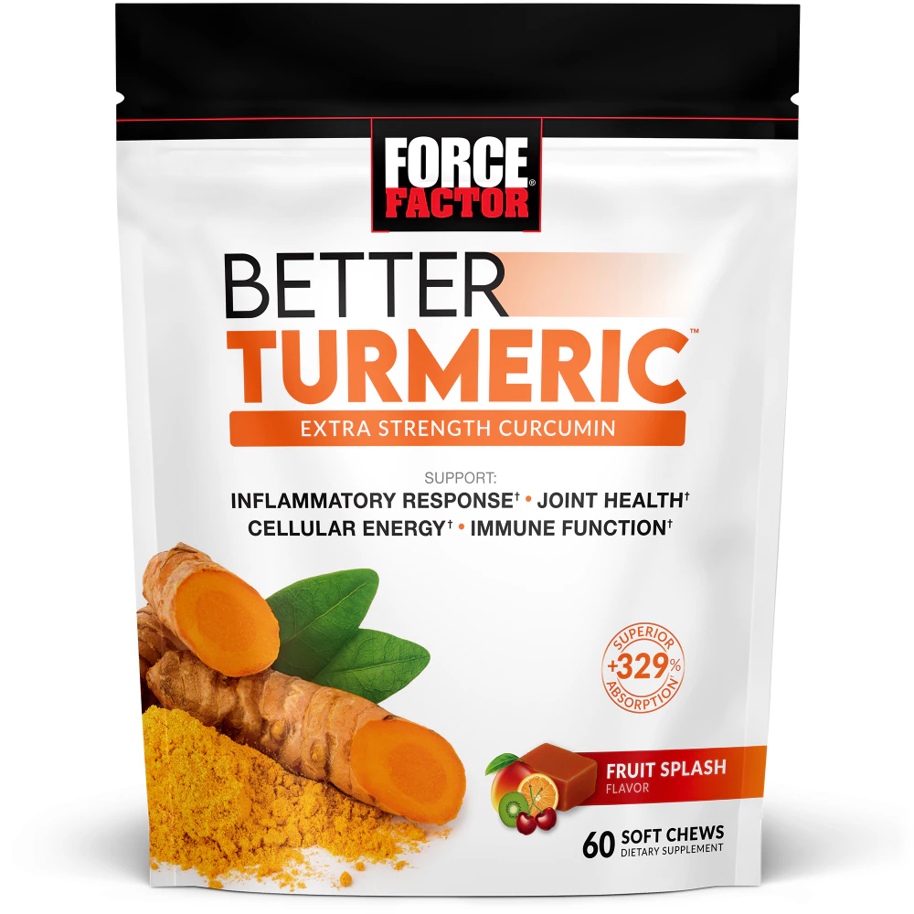 Force Factor Better Turmeric Extra Strength Curcumin Fruit Splash -- 60 Soft Chews