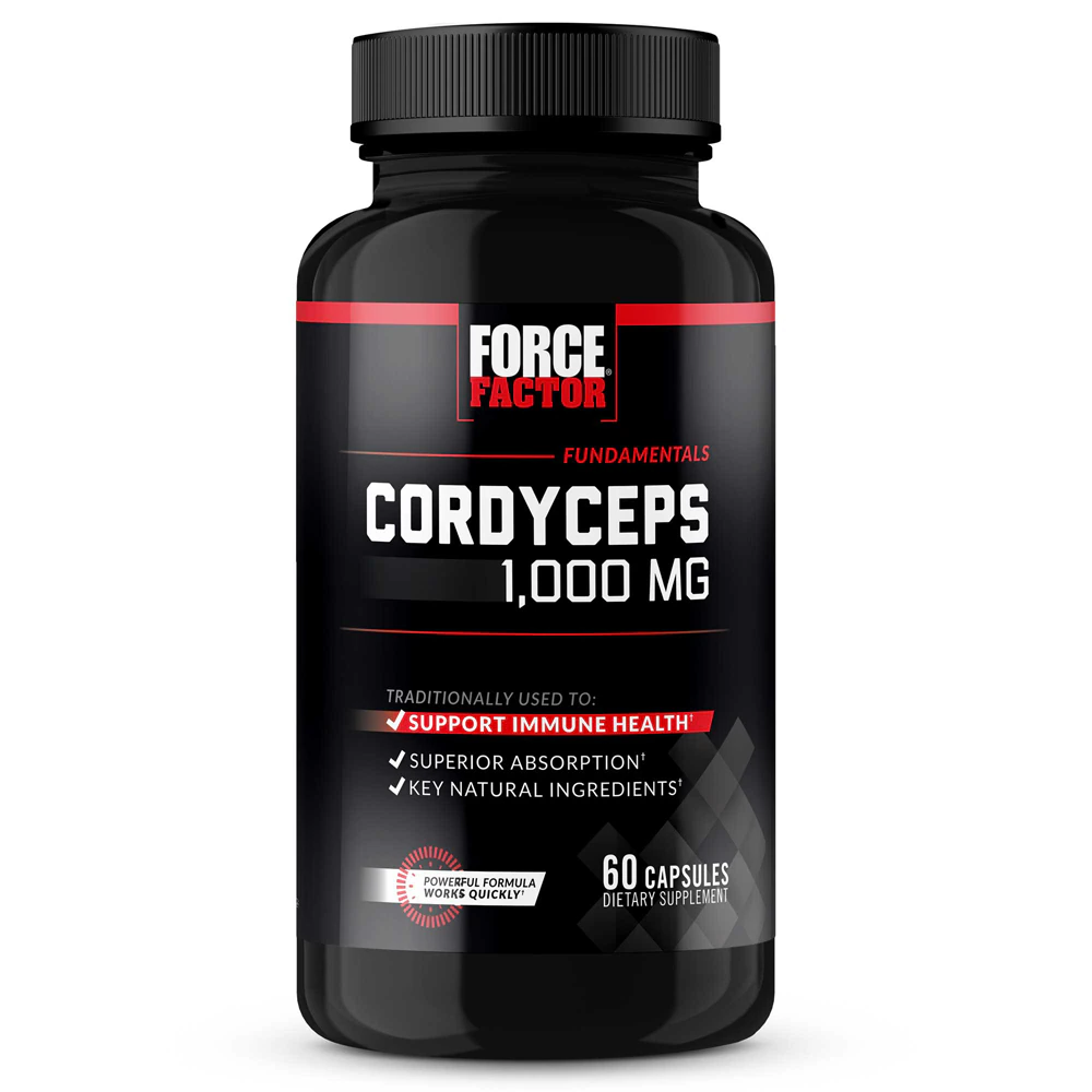 Force Factor Cordyceps -- 1000 mg - 60 Capsules