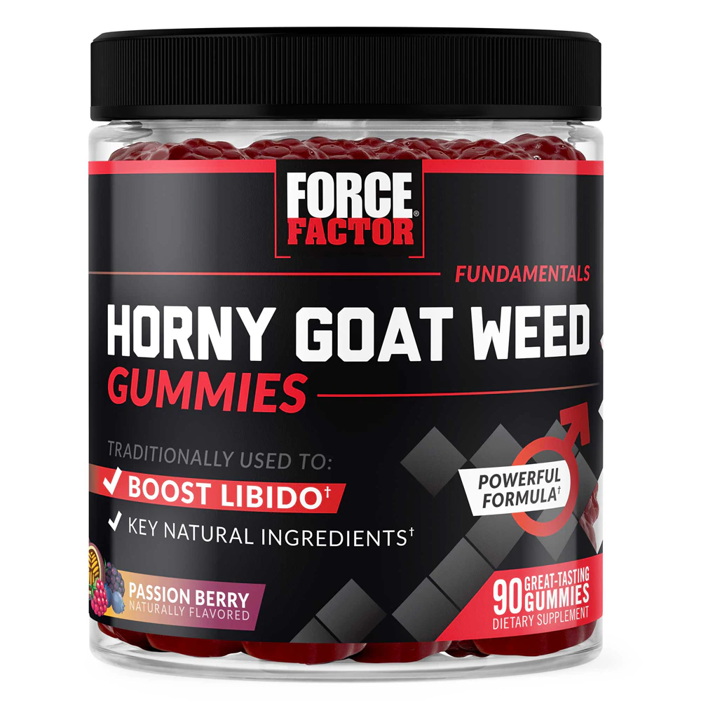Force Factor Horny Goat Weed Gummies Passion Berry -- 90 Gummies