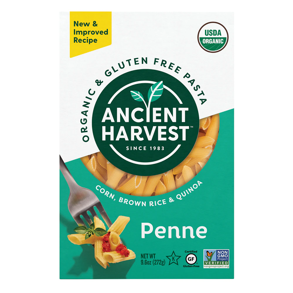 Ancient Harvest Organic Penne Pasta Gluten Free -- 8 oz