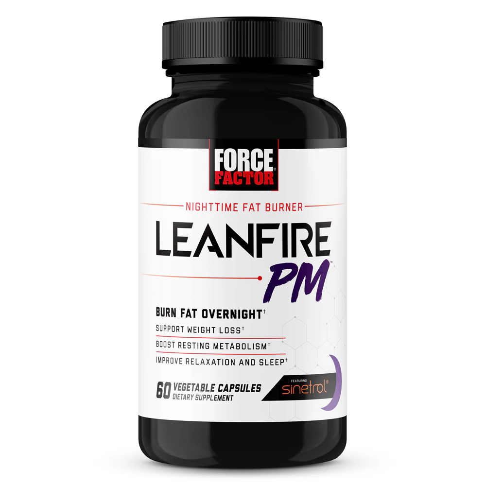 Force Factor LeanFire PM -- 60 Vegetable Capsules