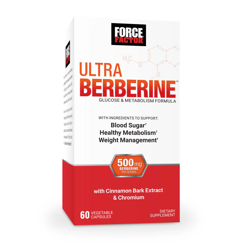 Force Factor Ultra Berberine -- 500 mg - 60 Vegetable Capsules