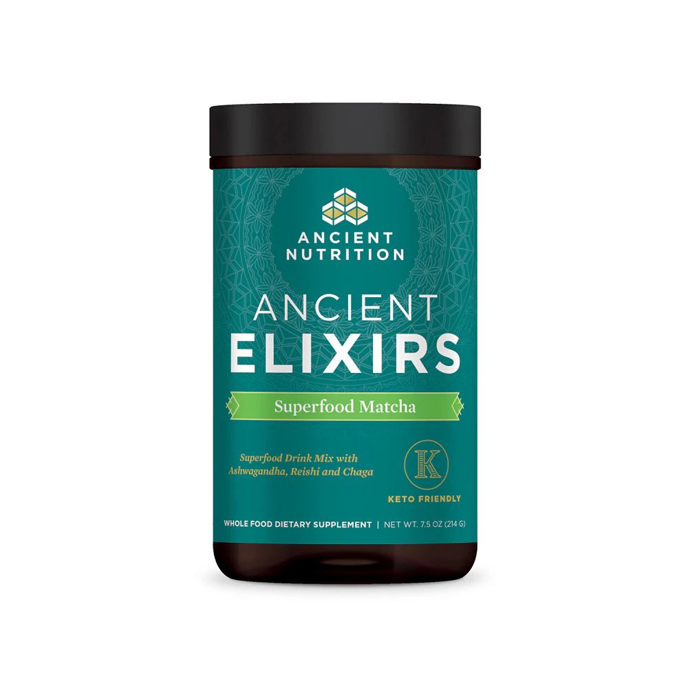 Ancient Nutrition Ancient Elixir Superfood Matcha -- 8.5 oz