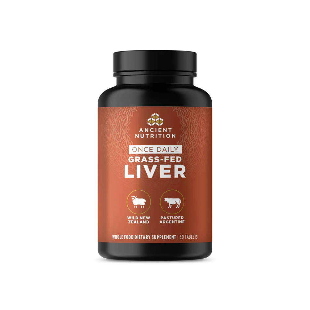 Ancient Nutrition Ancient Glandulars - Once Daily Grass-Fed Liver -- 30 Tablets
