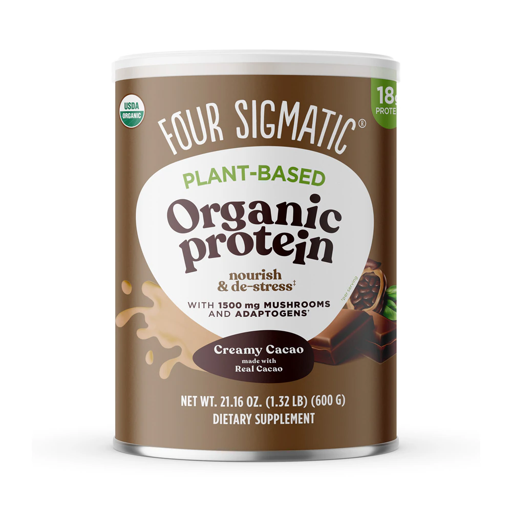 Four Sigmatic Organic Plant-Based Protein with Superfoods Creamy Cacao -- 21.16 oz