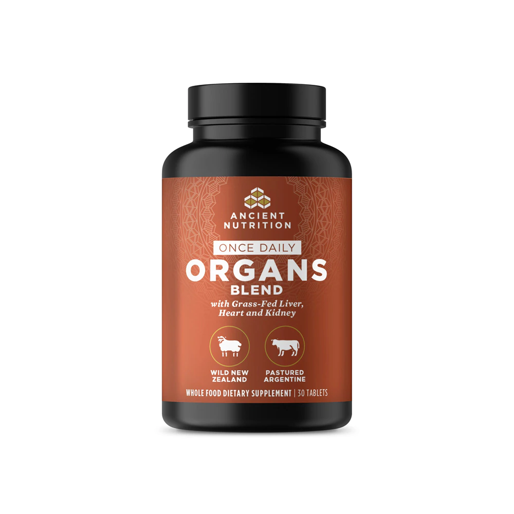 Ancient Nutrition Ancient Glandulars - Once Daily Organ Blend -- 30 Tablets