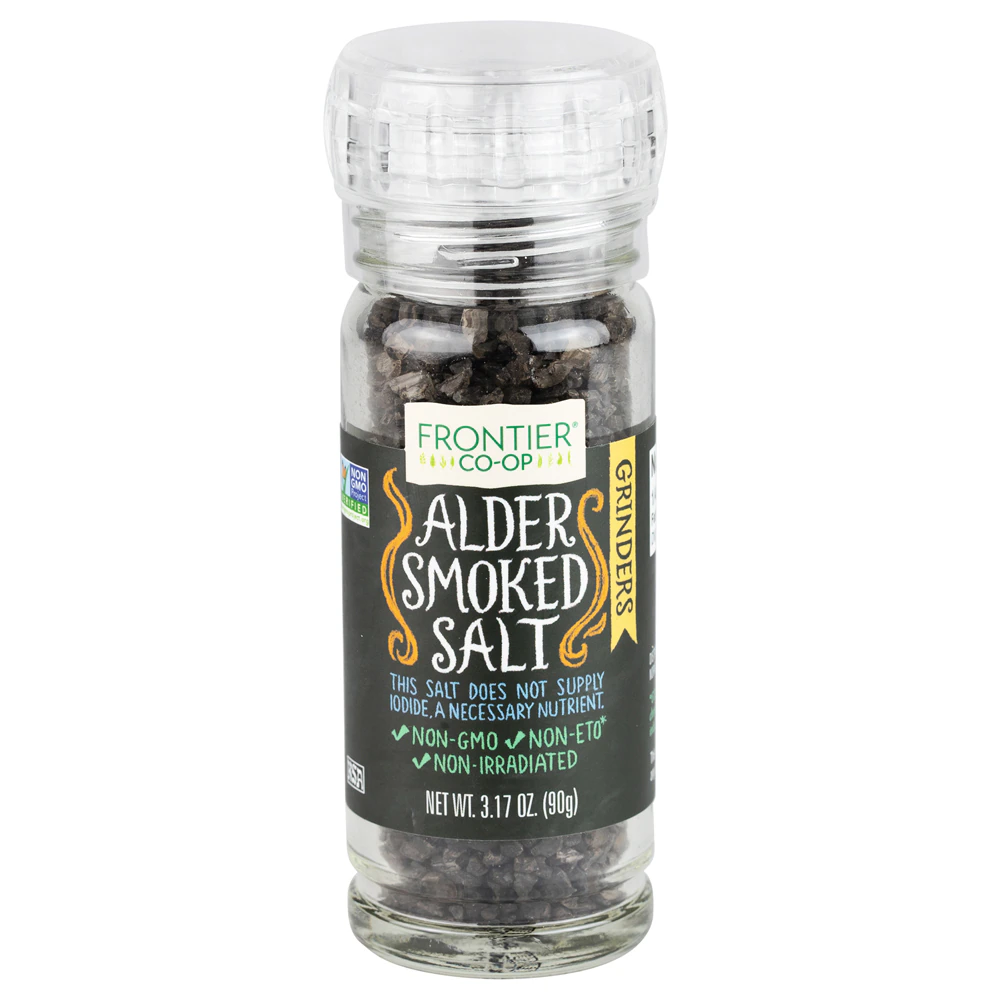 Frontier Co-Op Alder Smoked Salt Grinders -- 3.2 oz
