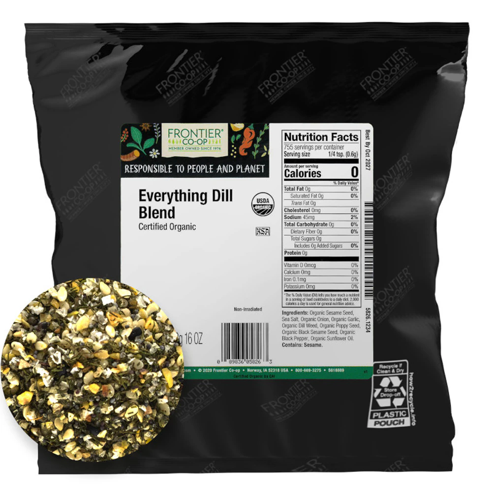 Frontier Co-Op Certified Organic Everything Blend Dill -- 16 oz