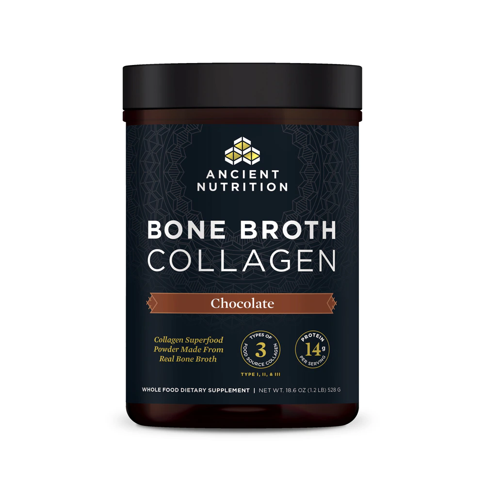 Ancient Nutrition Bone Broth Collagen Chocolate -- 30 Servings