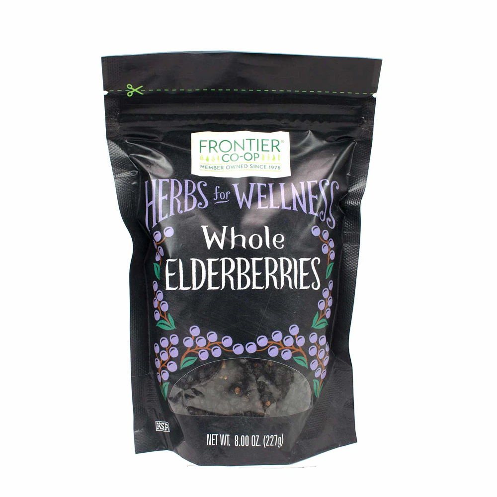 Frontier Co-Op Elderberries - Whole -- 8 oz
