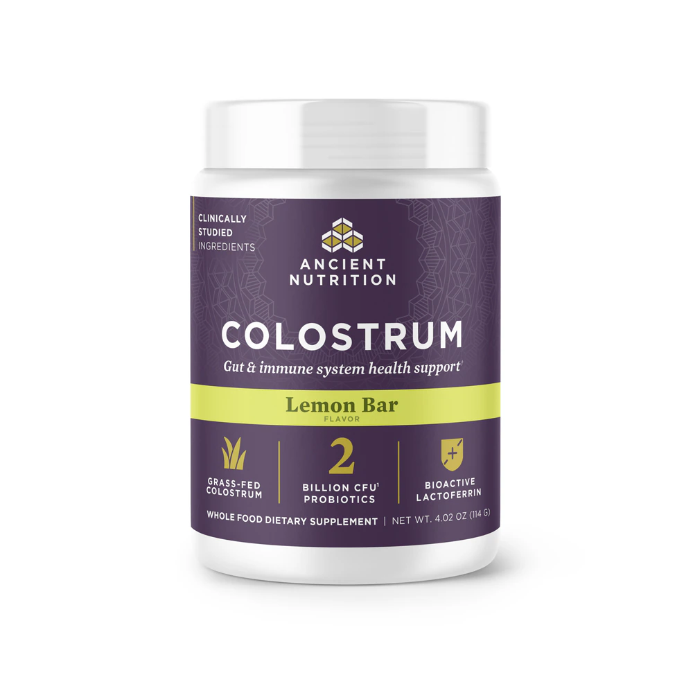 Ancient Nutrition Colostrum Powder - 60 Servings Lemon Bar -- 4.02 oz