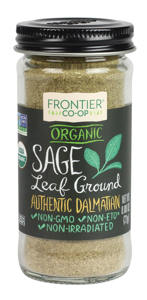 Frontier Co-Op Organic Sage Leaf Ground -- 0.8 oz
