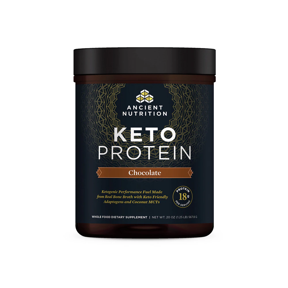 Ancient Nutrition KetoPROTEIN Chocolate -- 17 Servings