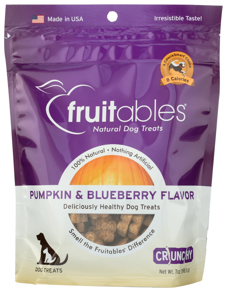Fruitables Baked Dog Treats Pumpkin & Blueberry -- 7 oz
