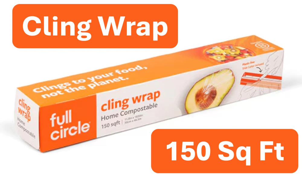Full Circle Compostable Cling Wrap 150 Sq Ft -- 1 Roll